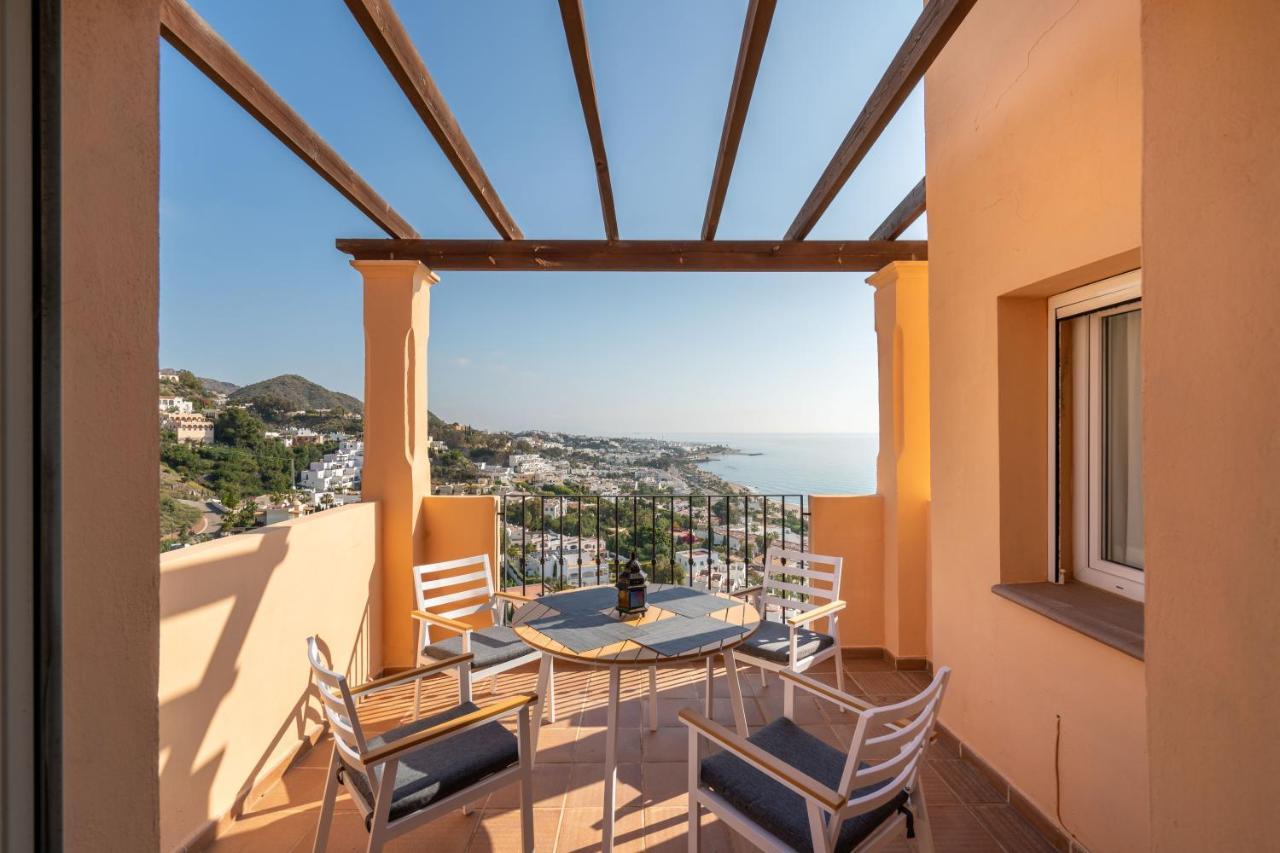 Chalet Con Vistas Al Mar Y Piscina Mojácar Exteriör bild