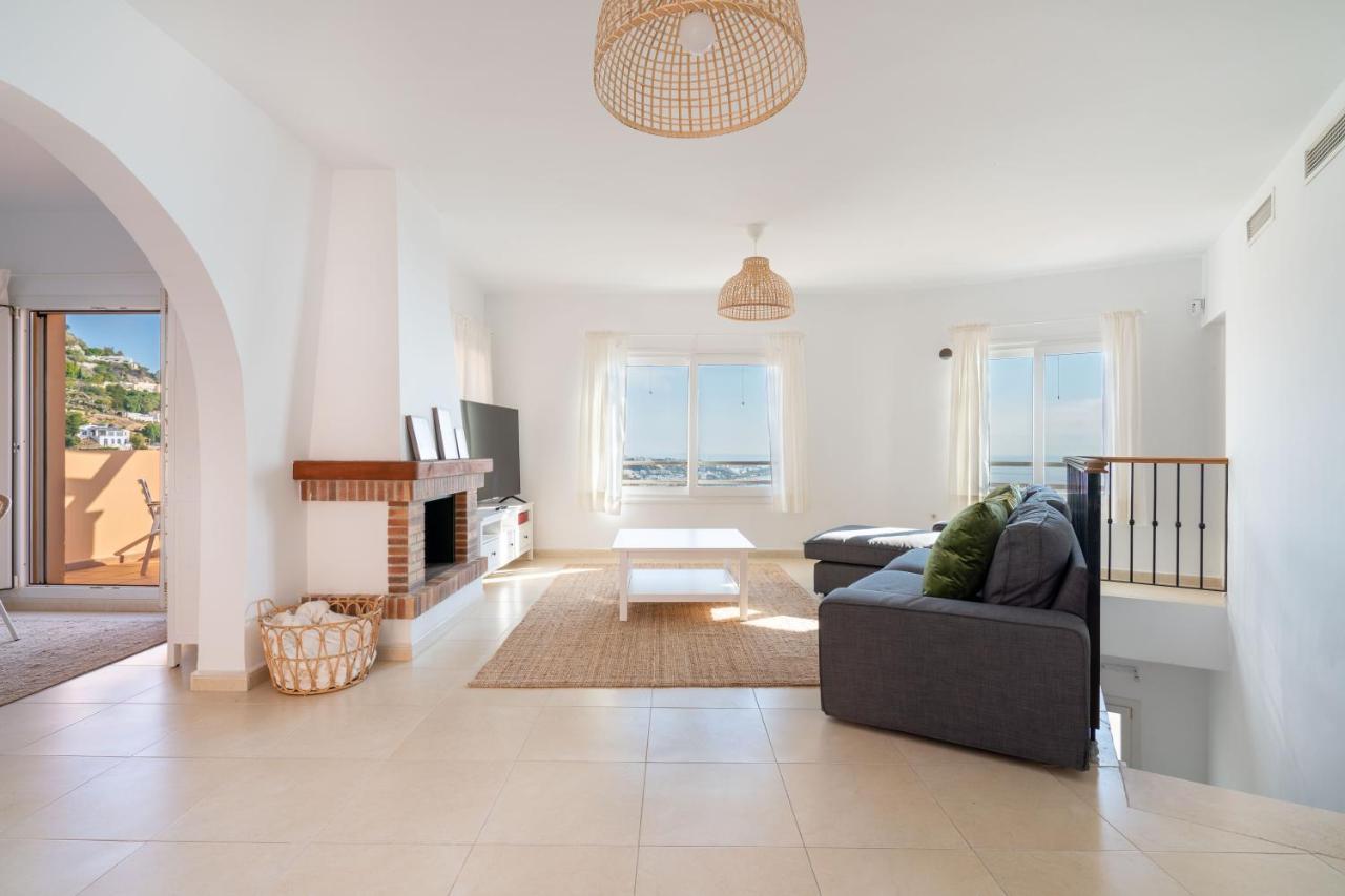 Chalet Con Vistas Al Mar Y Piscina Mojácar Exteriör bild
