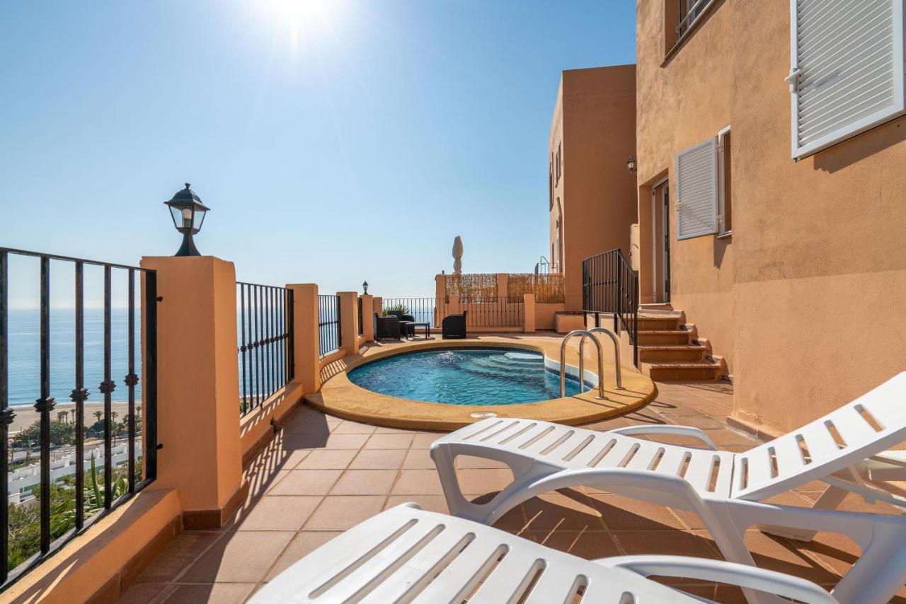 Chalet Con Vistas Al Mar Y Piscina Mojácar Exteriör bild