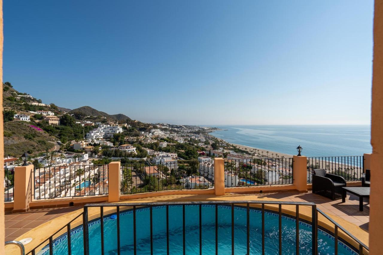 Chalet Con Vistas Al Mar Y Piscina Mojácar Exteriör bild