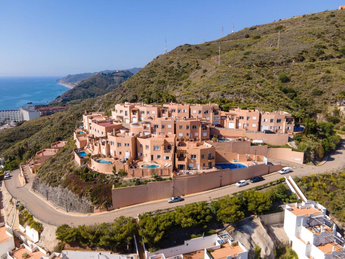 Chalet Con Vistas Al Mar Y Piscina Mojácar Exteriör bild