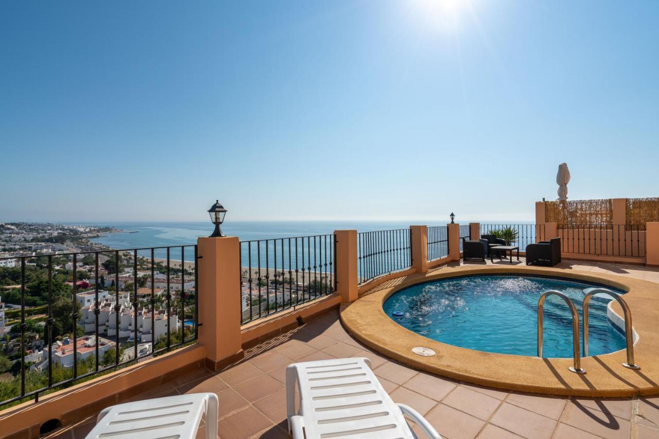 Chalet Con Vistas Al Mar Y Piscina Mojácar Exteriör bild