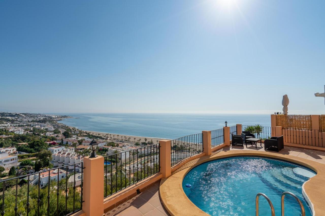Chalet Con Vistas Al Mar Y Piscina Mojácar Exteriör bild
