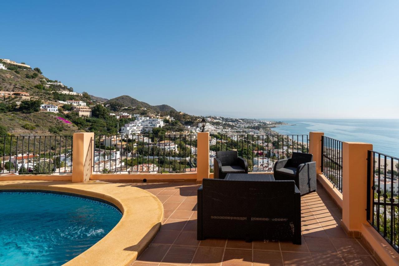 Chalet Con Vistas Al Mar Y Piscina Mojácar Exteriör bild