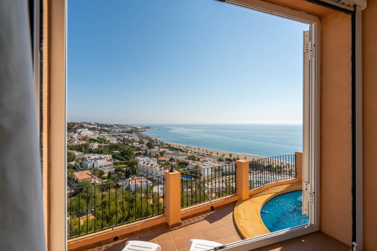 Chalet Con Vistas Al Mar Y Piscina Mojácar Exteriör bild